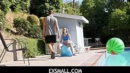 Brad Newman Pummels Lily Glee's Tight Wet Coochie