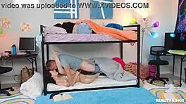 Sneaking into a college dorm for a raw anal creampie POV session.