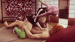 whoa! mitsuri kanroji uncensored hentai gets wild in 3d