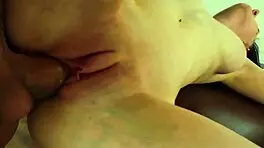 Teen gapes anal sex with boyfriend, kissing and deepthroat 😍