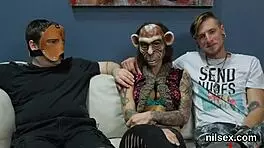 Kinky teen 18+ is taken in anal loony bin for harsh therapy with ass licking and ass to mouth