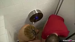 German teen 18+ caught banging on school toilet by hidden camera