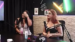 Mayze looks stunning in sheer red lingerie.