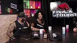 Mayze looks stunning in sheer red lingerie.