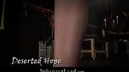 Bondage ropes ruin teen 18+ slave pussy in bdsm immobilization