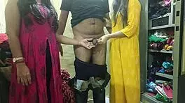 Indian Beauty in HOT THREESOME Action