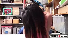 Cute Sweety Thief Gets His Massive Wiener Punished