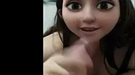Mexican canadian teen loves being fucked as sex doll in web chat