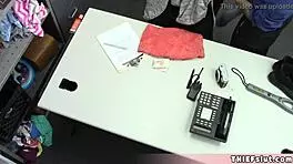 Redhead Teen Shoplifter With Tattoo Caught By Mall Cop During Burglary Attempt