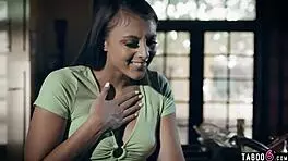 Big butt teen catfished by teacher in online dating garage blowjob