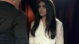 Dominant Derrick Pierce Starts Rough Sex With Sexy Teen 18+ Avi Love In BDSM Dungeon