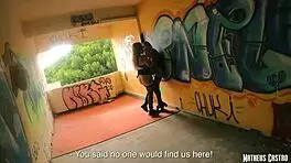 Redhead Fucks At Outdoor Party