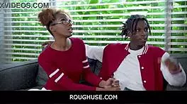 Roughuse Freeuse Black Teen Stepsister