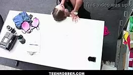 skinny tiny tits shoplifter violet storm accepts sex offer from officer