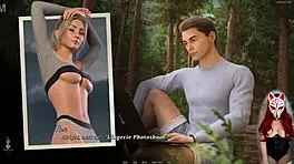 In Dreamland episode 14, the petite blonde anime girl strips naked in lingerie, revealing her see-through body.