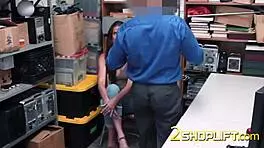 Hot Milf Sofie Bent Over, Drilled by Officer at Work