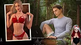 In Dreamland episode 14, the petite blonde anime girl strips naked in lingerie, revealing her see-through body.