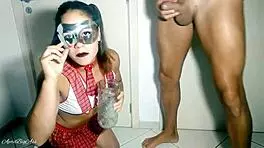 Teen school drinks pee and deepthroats in full movie.