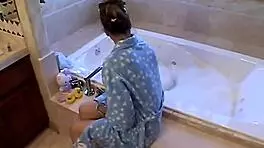 Watch Bathing Teen Topanga Masturbate Solo With Small Tits!