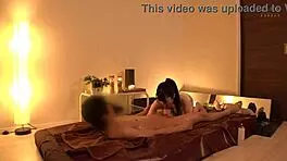 a japanese teen with big tits gives blowjob and gets cumshot in sexy amateur scene with creampie