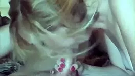 My busty wife sucked and fucked her lover's big cock in our homemade video.