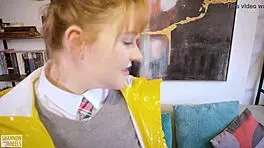 Rubbing my clit after class - shannon heels