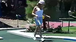 Little 18+ April teases solo outdoors with her petite frame. She fingers herself under the open sky.