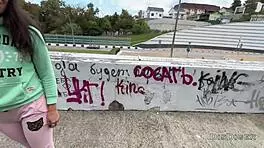 Public agent fucks beauty in bushes