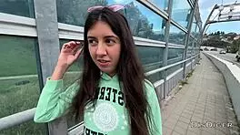 Public agent fucks beauty in bushes