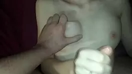 my beautiful stepsister with cum on her small tits