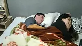 My husband intensely fucks my best friend with big natural tits in our bed.