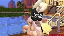 动漫cos井野找博人学游泳勾引求操内射满满精液