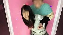 Homemade sex with cute japanese schoolgirl in uniform