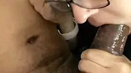 young latina milf gives sloppy blowjob