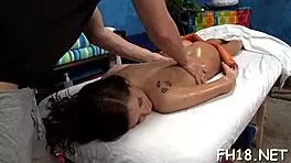 Sexy Babe Massages Client Before Getting Fucked Hard in Nuru Session.