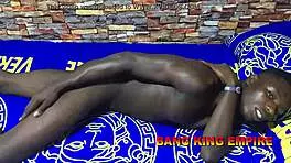 Bang King got slammed by his girlfriend with a big black cock while alone at home