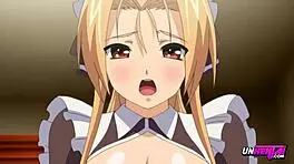 Teen maid punished with creampie