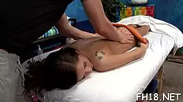Sexy Babe Massages Client Before Getting Fucked Hard in Nuru Session.