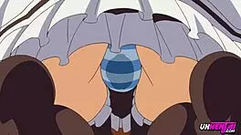 Teen maid punished with creampie