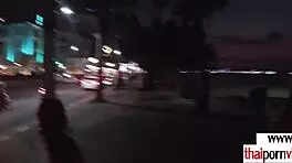 Amateur Thai Teen 18+ Cherry Giving a Sensual Handjob to a Big White Dick