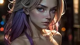 pink haired girls naked sex compilation with natural tits