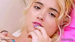 super hot blonde teen 18+ masturbates on sofa with pov casting vibes