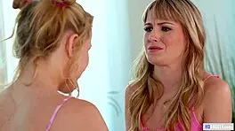 scarlett sage teaches lilly ford everything in this girlsway video, exploring new experiences together