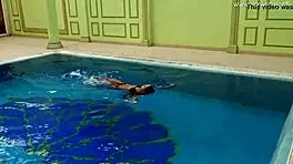 tiffany tatum enjoys subtle pool fun with friends