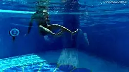 tiffany tatum enjoys subtle pool fun with friends