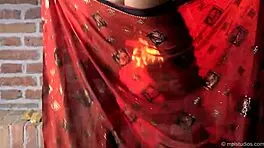 Gorgeous skinny indian teen 18+ performs erotic dance and finger-fucking session.