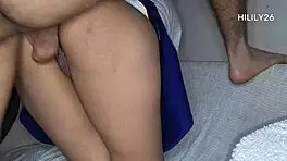 she wants to jerk me off with her feet in the bedroom