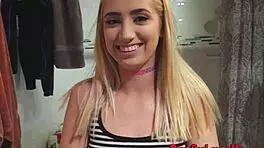 Banged teen stepsister with big cock, blowjob, group action