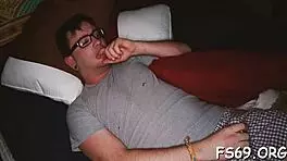 Deepthroat my cock, you legal slut, he commands the teen wench.