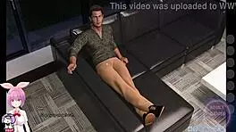 Cute Curvy Teen in 3D Cartoon Lust Academy Outfit